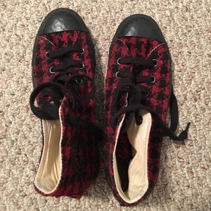 Plaid Converse Shoes
